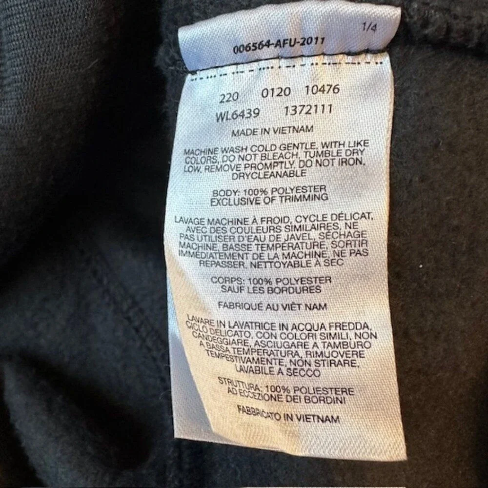 Columbia Benton Springs Full Zip Fleece Jacket Black‎ XL WL6439